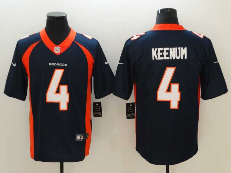 Nike Broncos 4 Case Keenum Navy Vapor Untouchable Limited Jersey,We sell and wholesale Nike Broncos 4 Case Keenum Navy Vapor Untouchable Limited Jersey on line form chian!